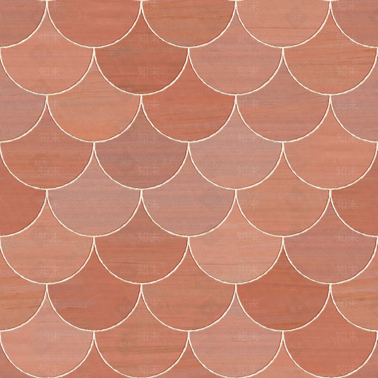 鱼鳞红砖室外广场砖贴图下载【ID:1108187274】