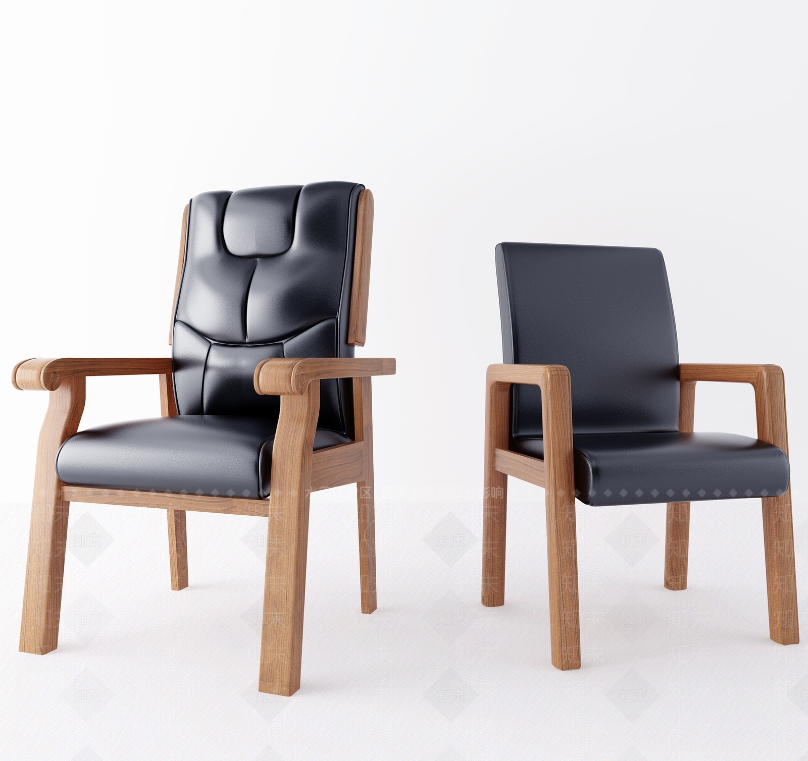 现代政府国企办公椅3D模型下载【ID:1108232823】