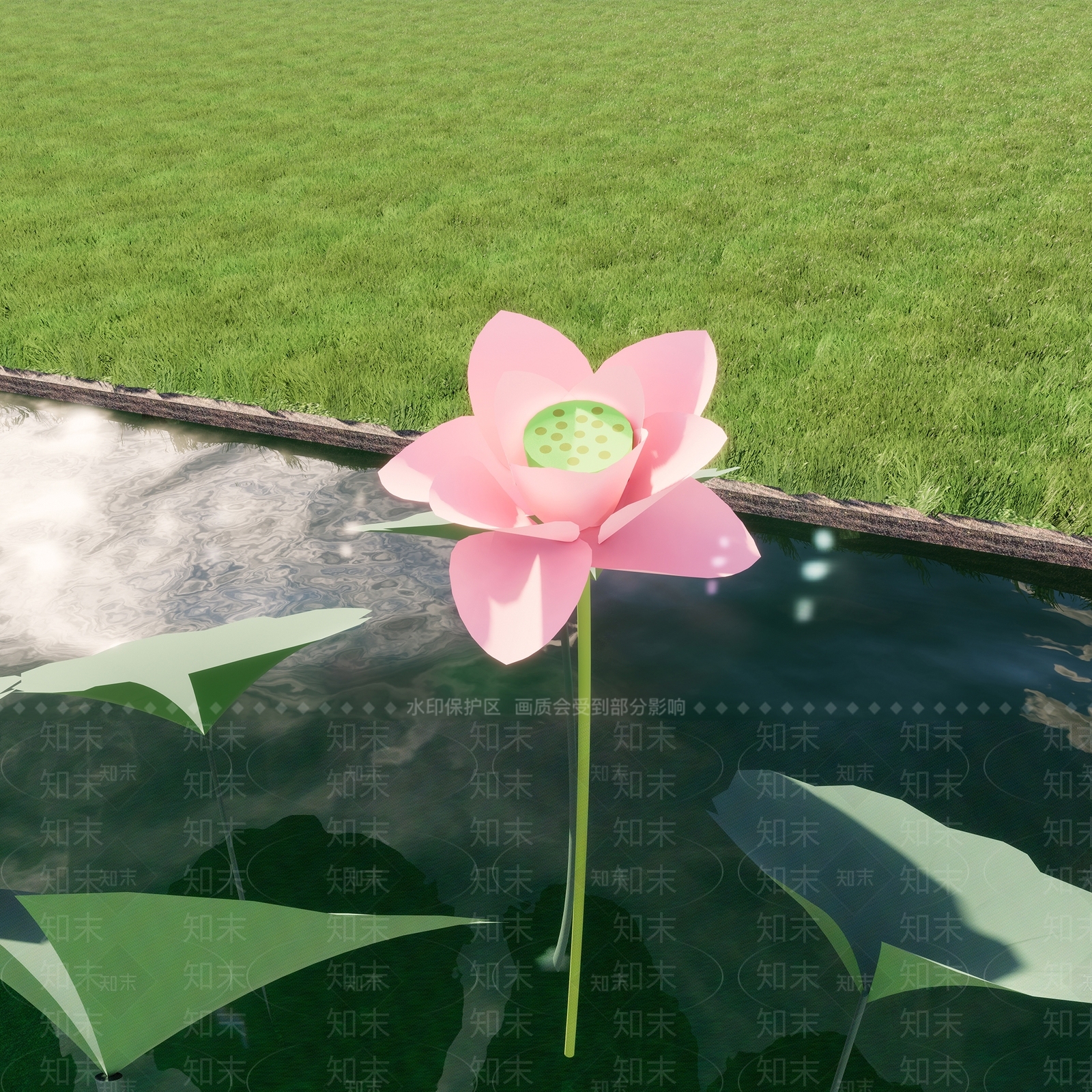 现代水生植物SU模型下载【ID:1108201403】