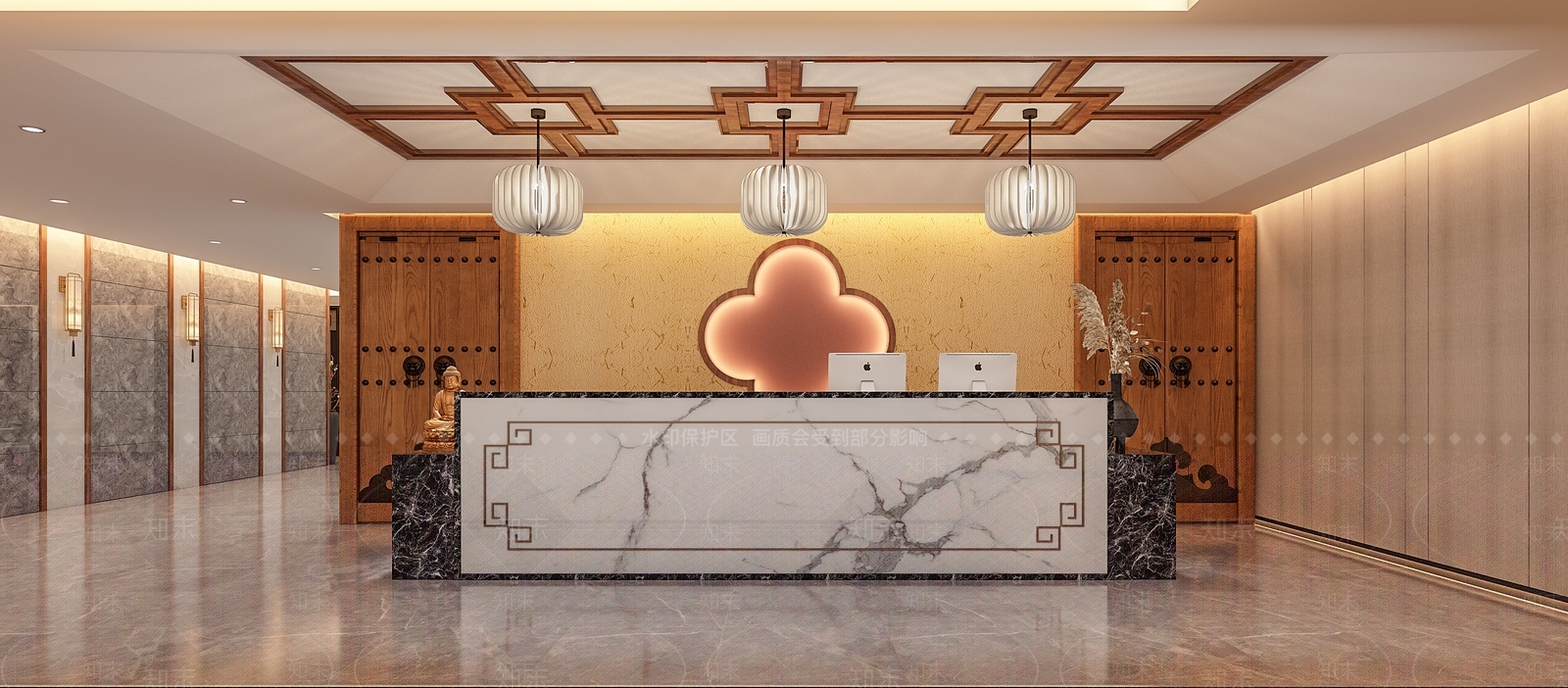 新中式洗浴中心3D模型下载【ID:1108204656】