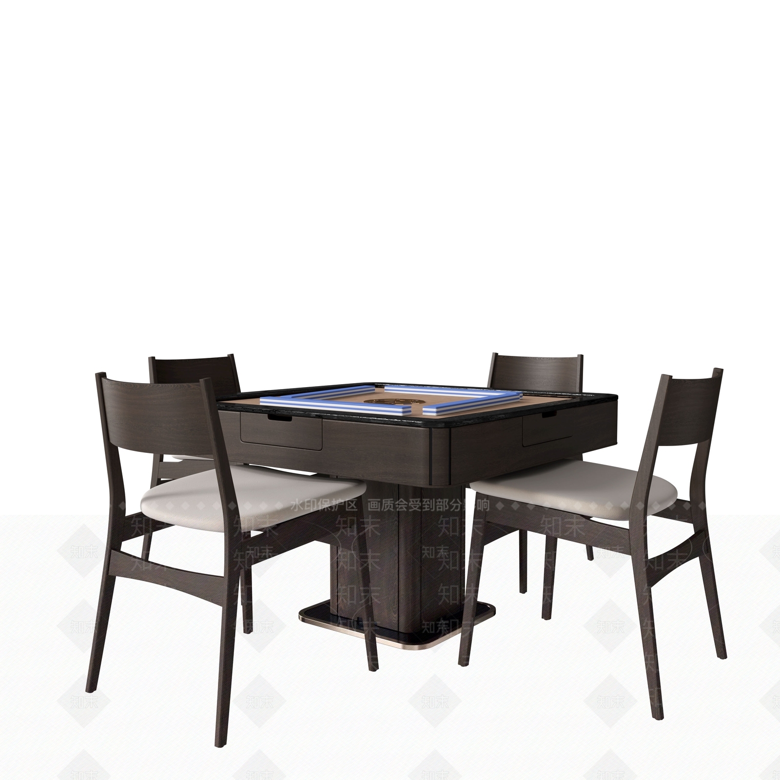 现代麻将桌3D模型下载【ID:1108205386】