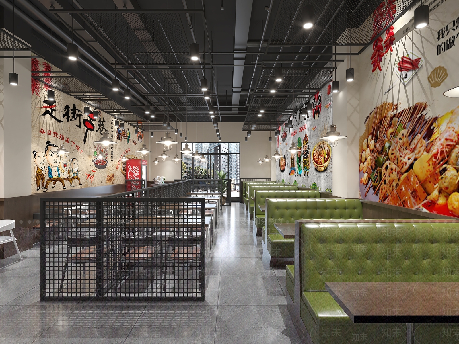 工业风烧烤店3D模型下载【ID:1108210579】