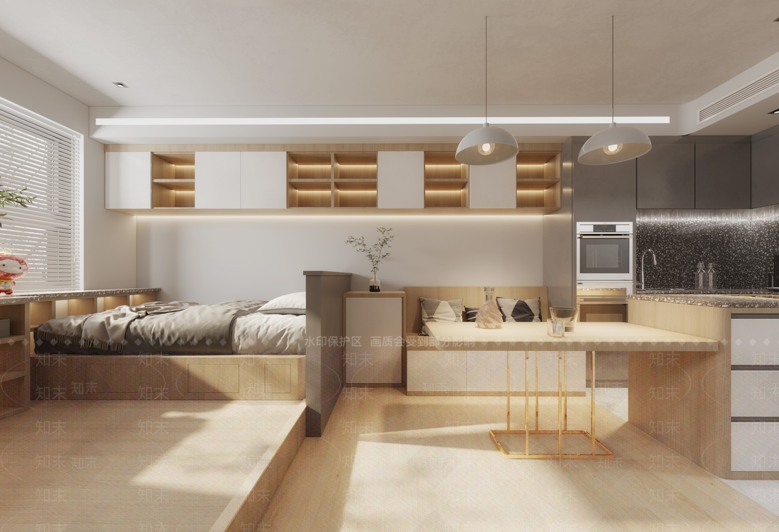 现代单身公寓3D模型下载【ID:1108255947】