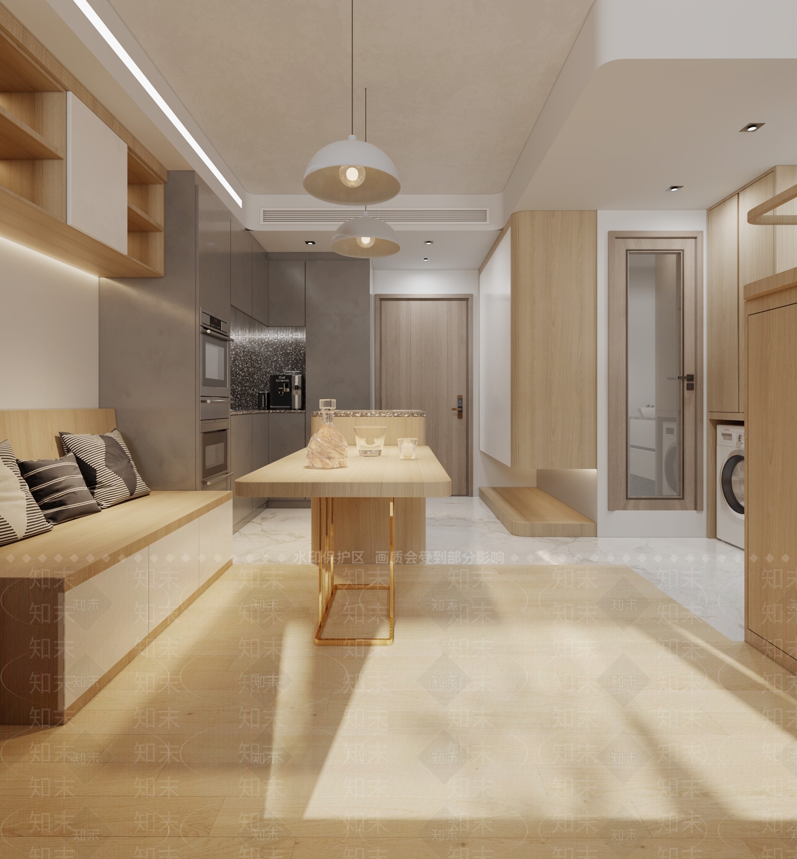现代单身公寓3D模型下载【ID:1108255947】