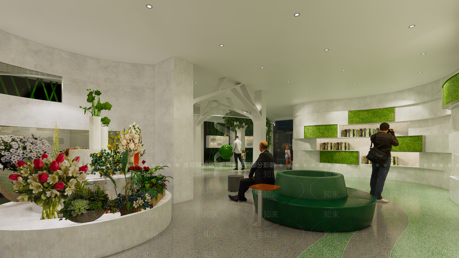现代党建展厅SU模型下载【ID:1108222173】