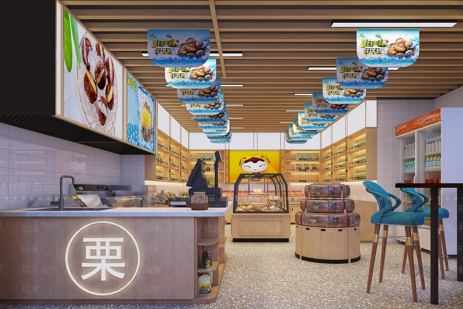 现代零食店3D模型下载【ID:1108308430】