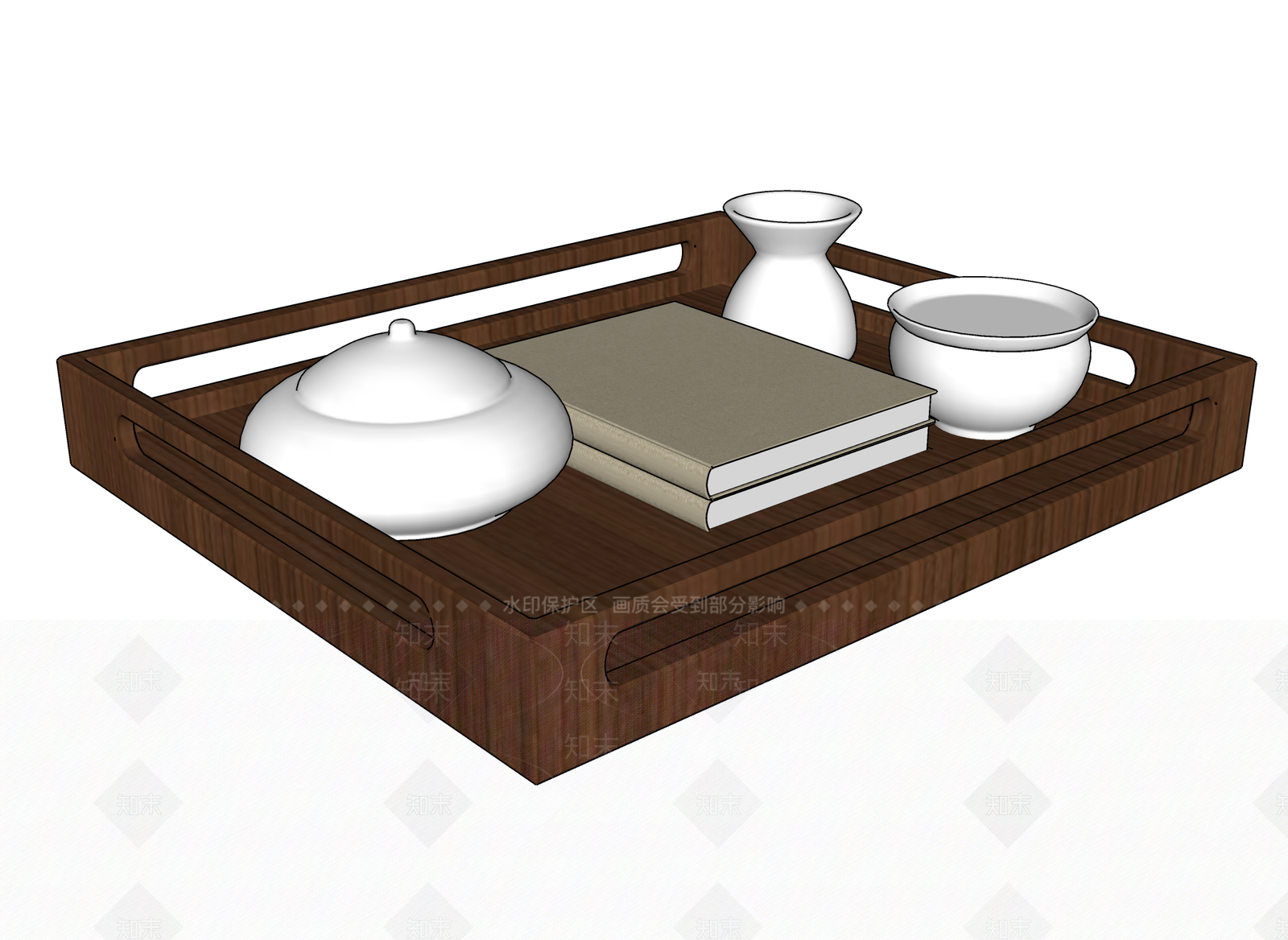 新中式茶具SU模型下载【ID:1108226866】