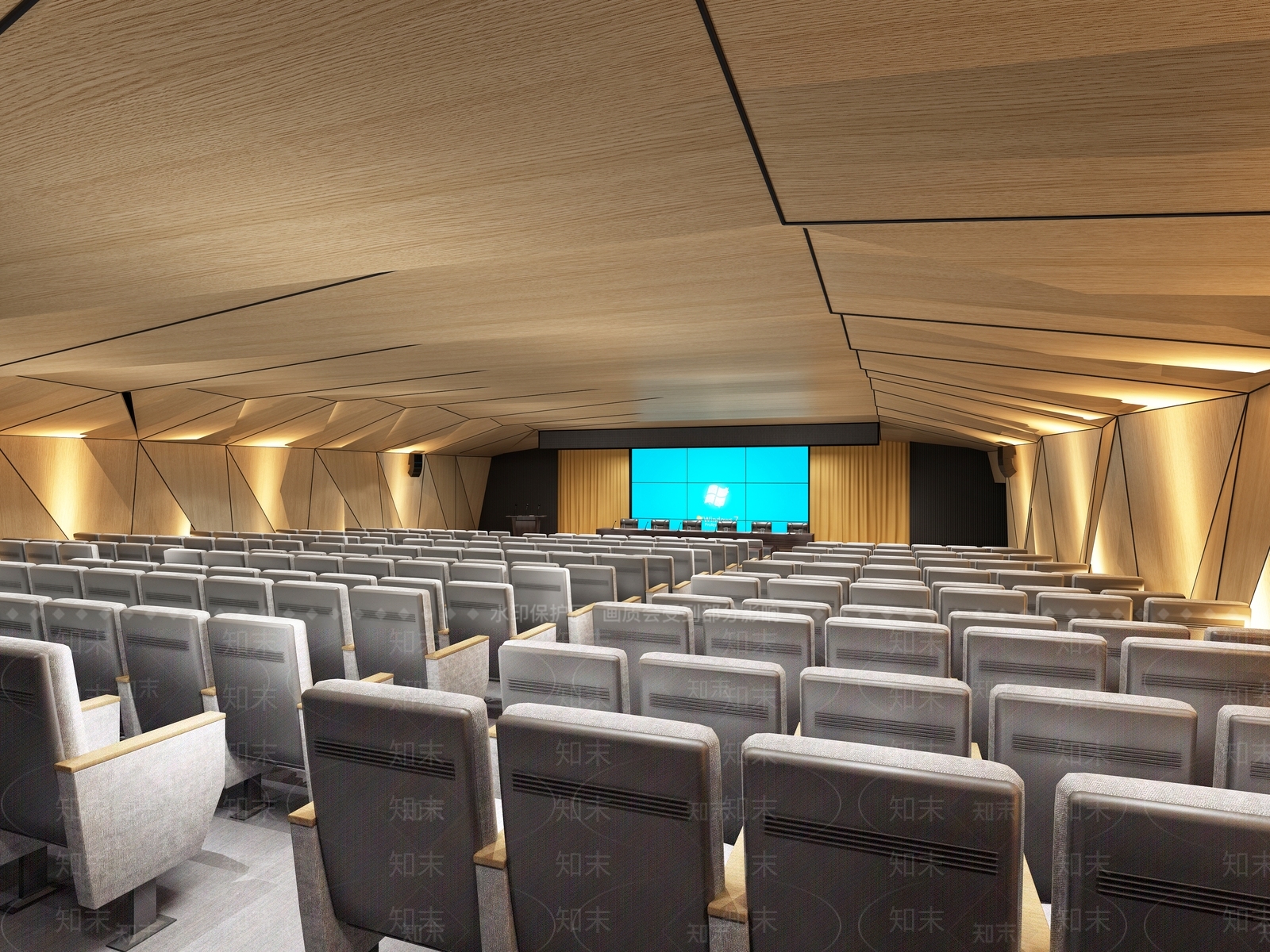 现代报告厅3D模型下载【ID:1108228355】