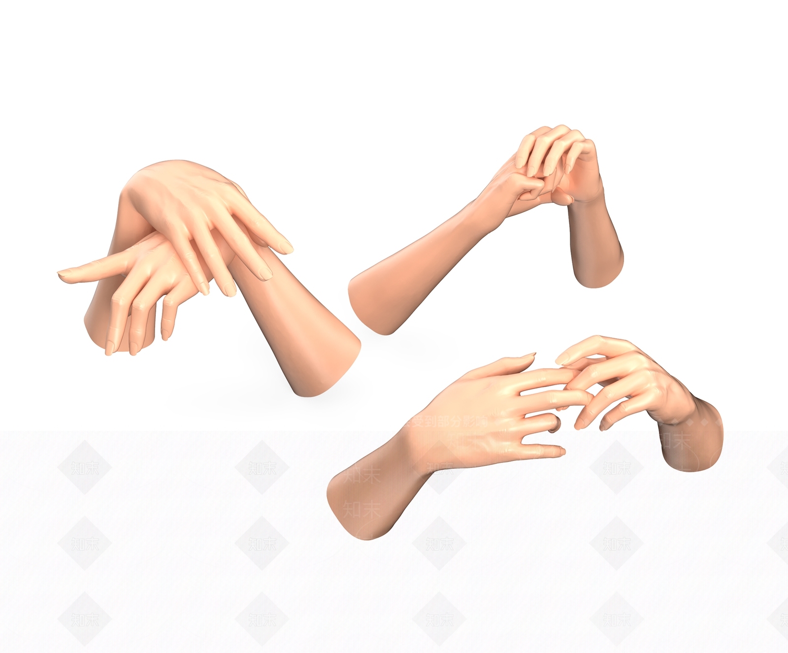 现代手3D模型下载【ID:1108232584】