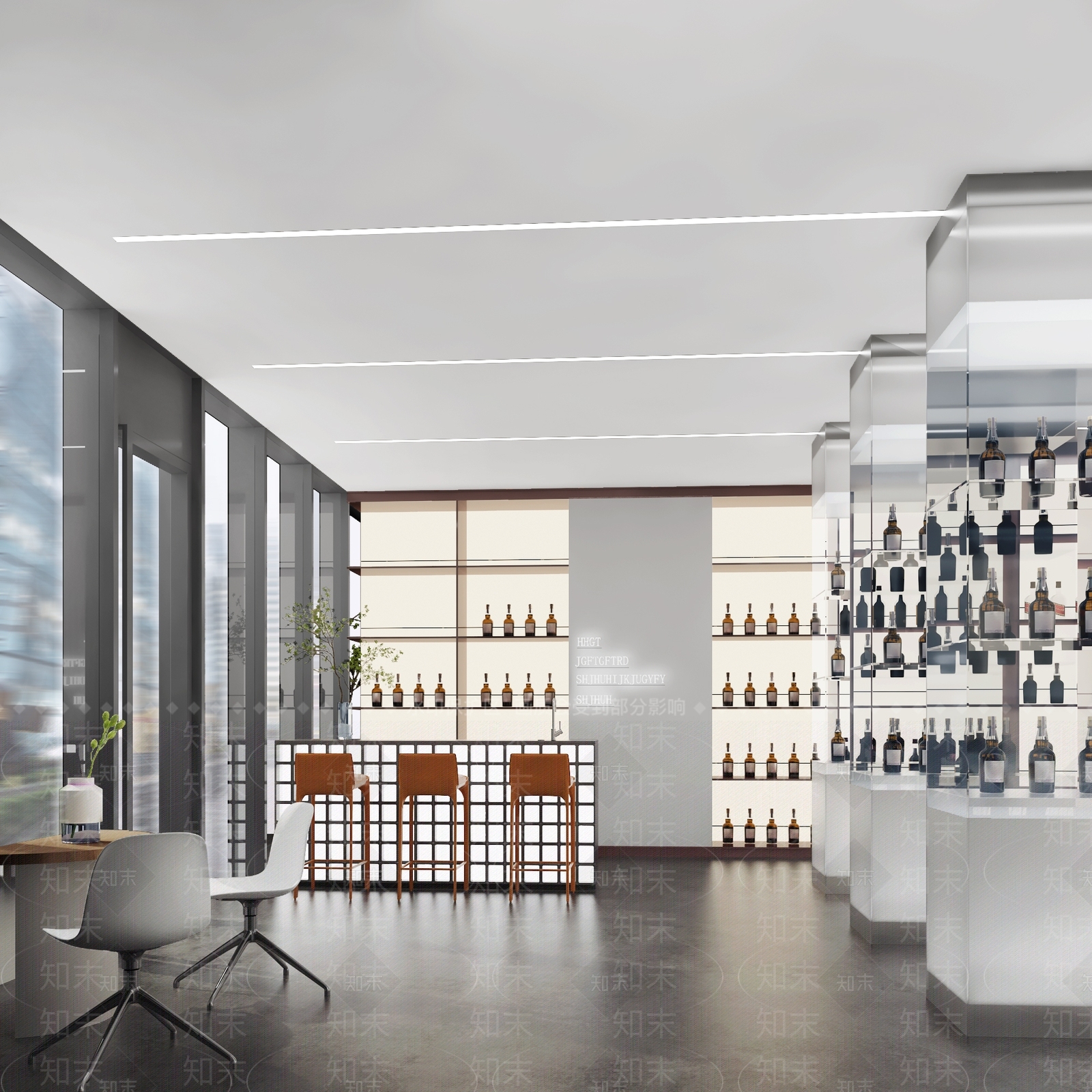 现代洋酒专卖店3D模型下载【ID:1108255789】