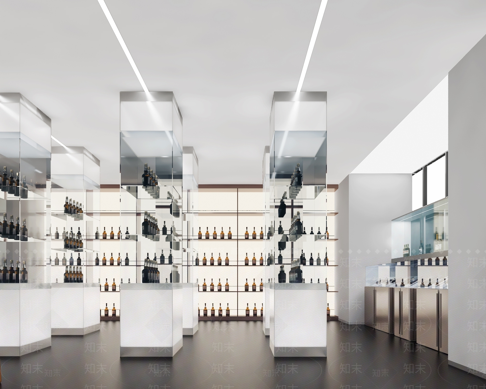 现代洋酒专卖店3D模型下载【ID:1108255789】