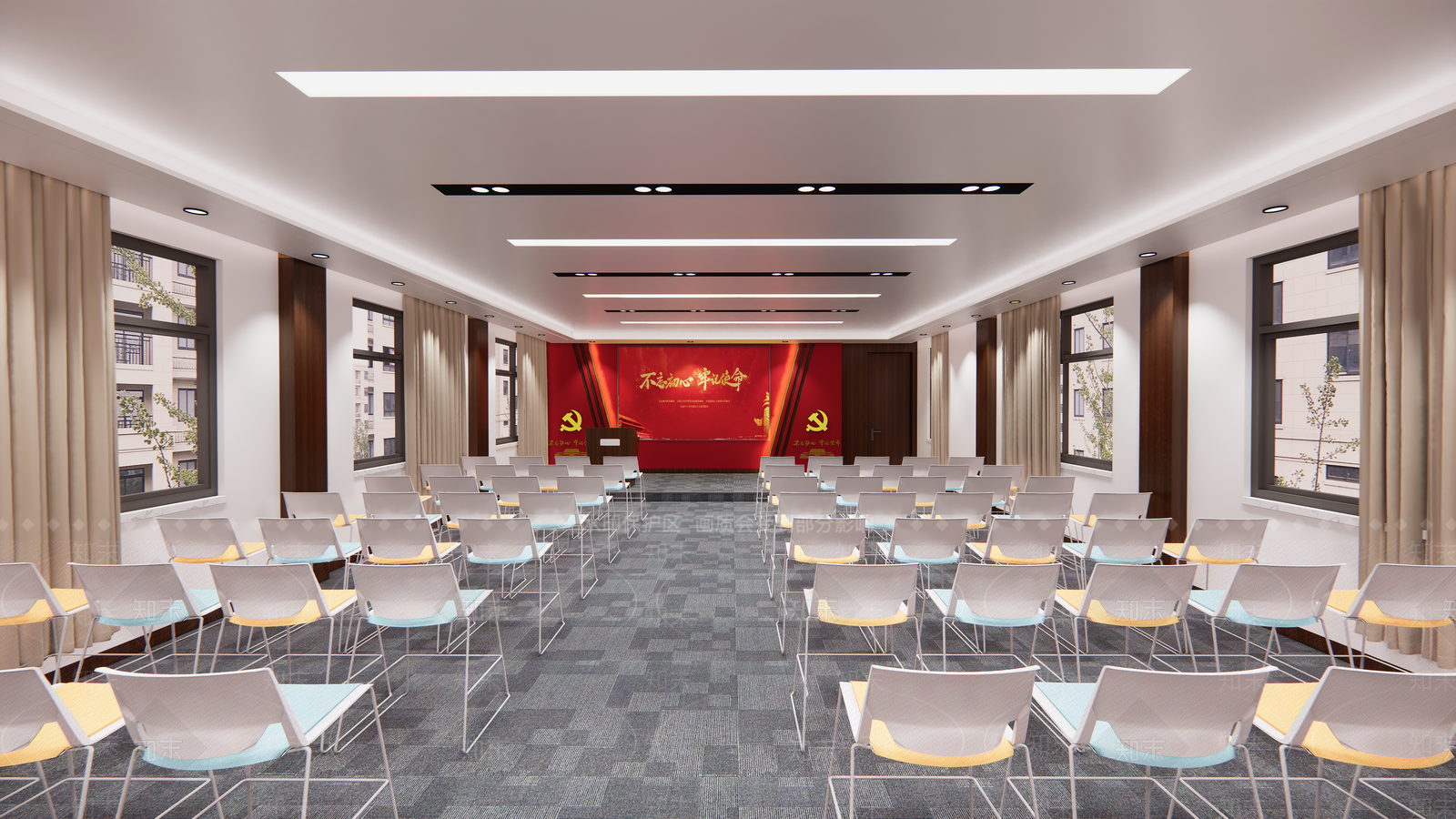 现代报告厅SU模型下载【ID:1108257708】