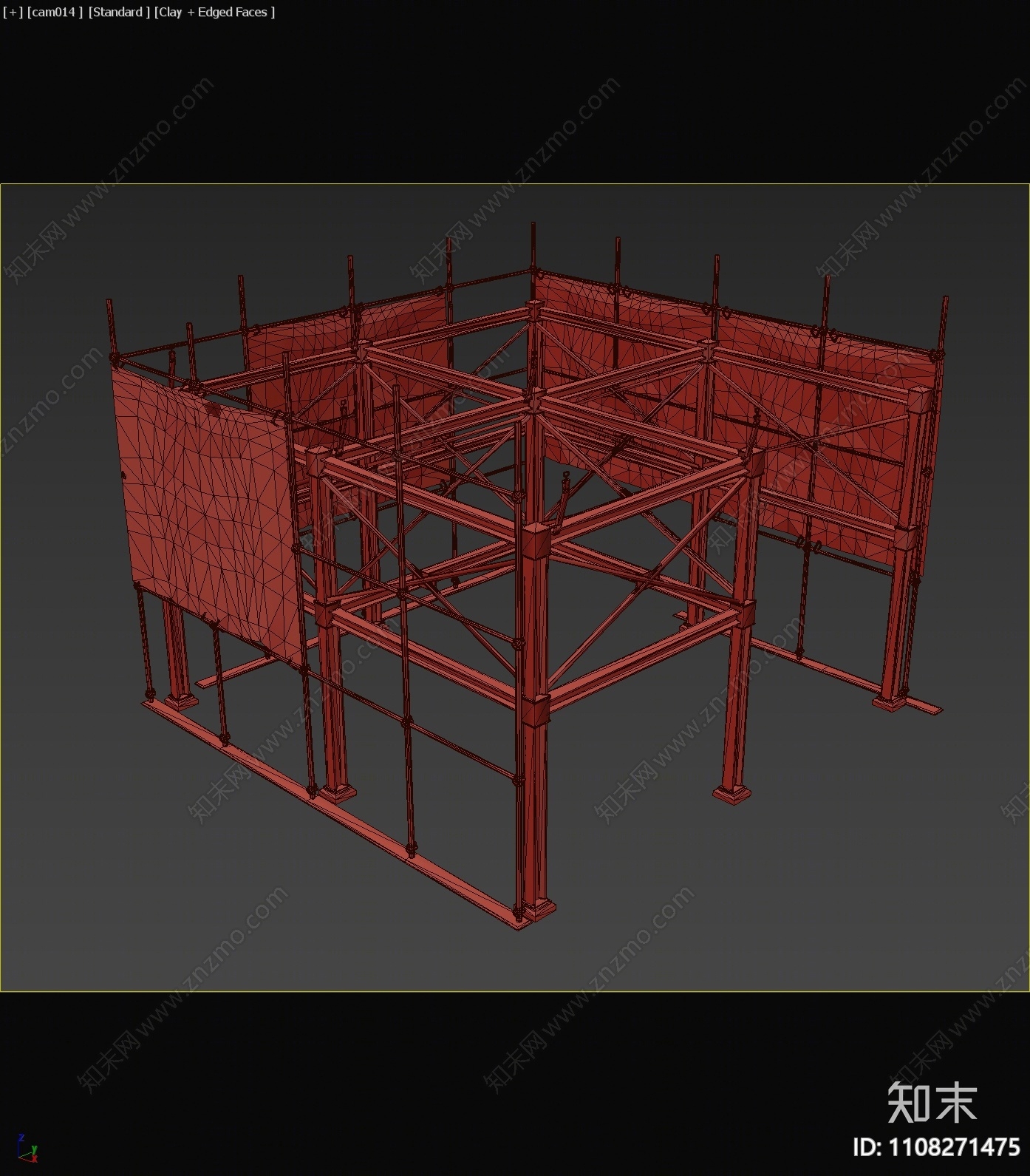 工业风钢架房3D模型下载【ID:1108271475】