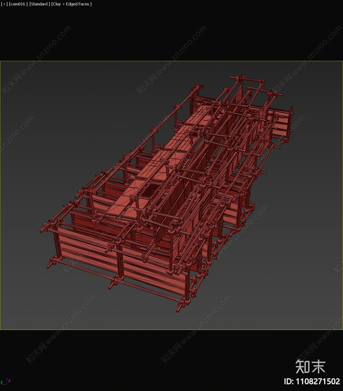 工业风脚手架3D模型下载【ID:1108271502】