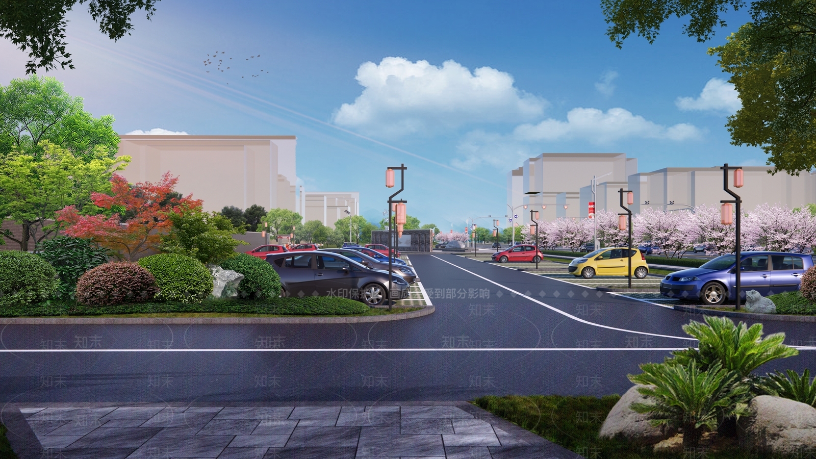 现代道路SU模型下载【ID:1108272335】