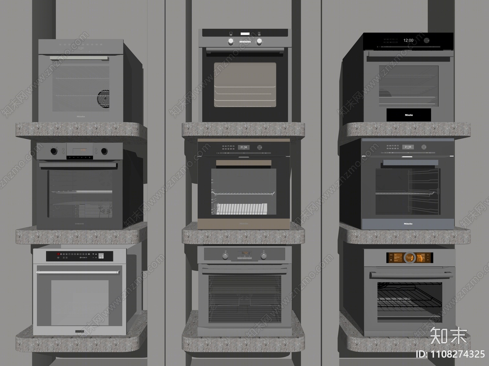 现代烤箱SU模型下载【ID:1108274325】