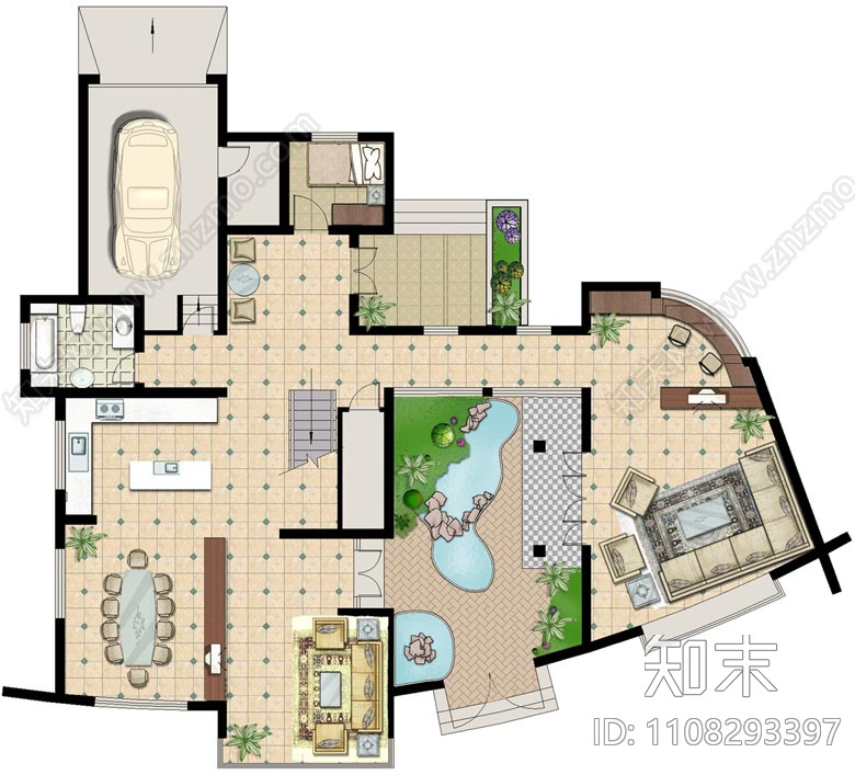 住宅建筑公寓楼cad施工图下载【ID:1108293397】