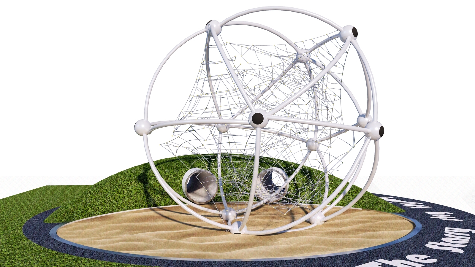 现代儿童游戏沙坑SU模型下载【ID:1108293754】