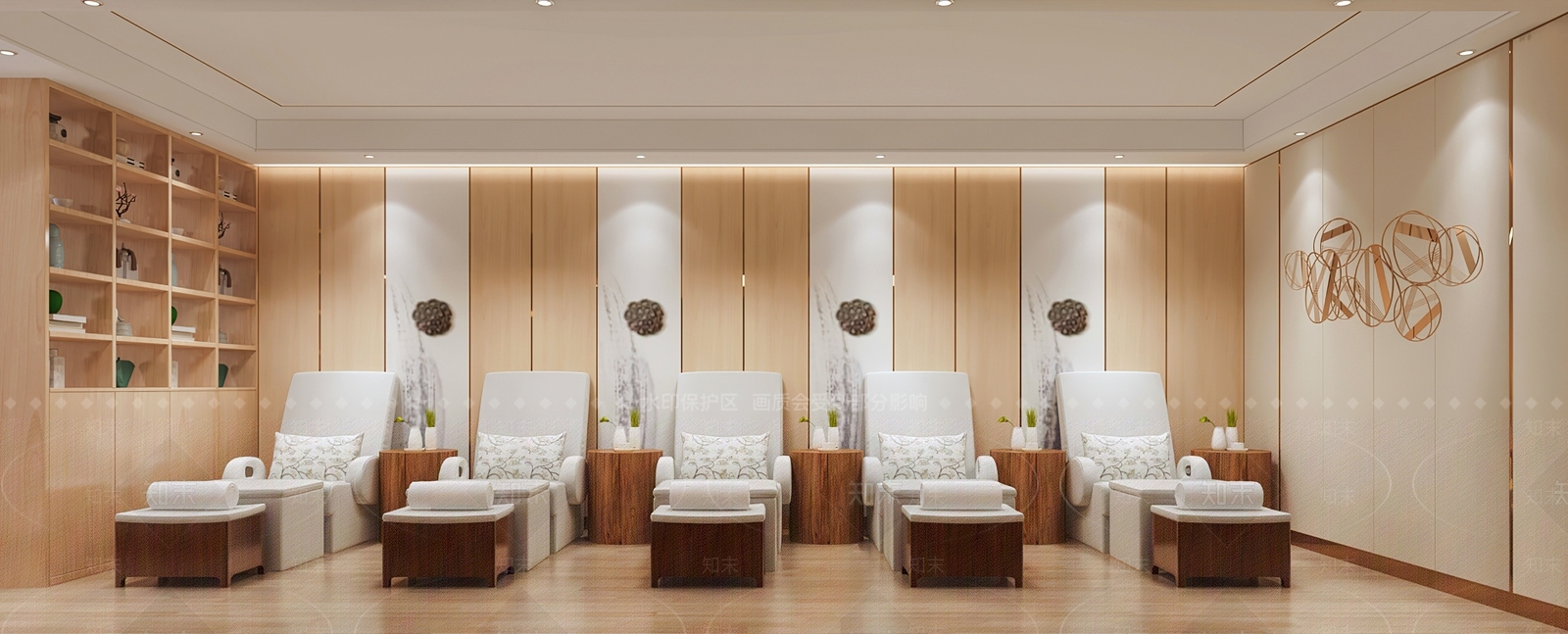 新中式洗浴中心包间3D模型下载【ID:1108297198】