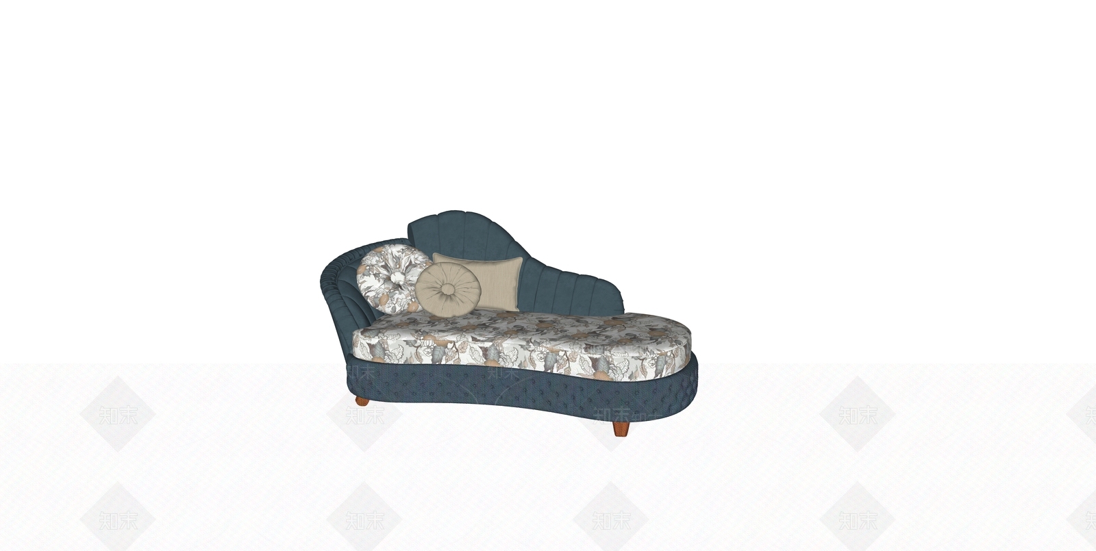 现代贵妃椅SU模型下载【ID:1108300738】