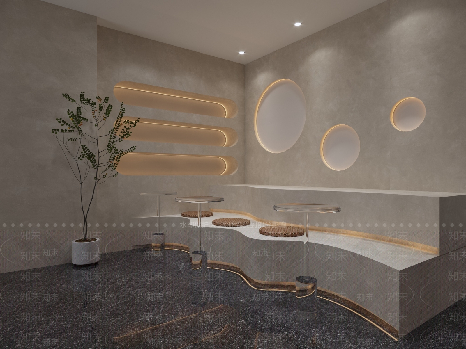 现代美容SPA店3D模型下载【ID:1108300503】