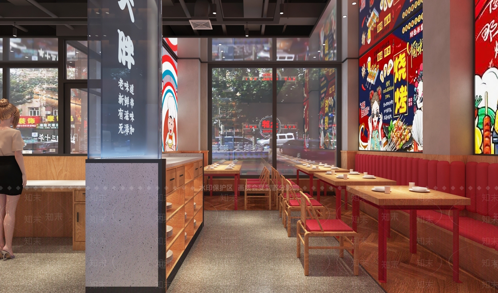 现代烧烤店3D模型下载【ID:1108301193】