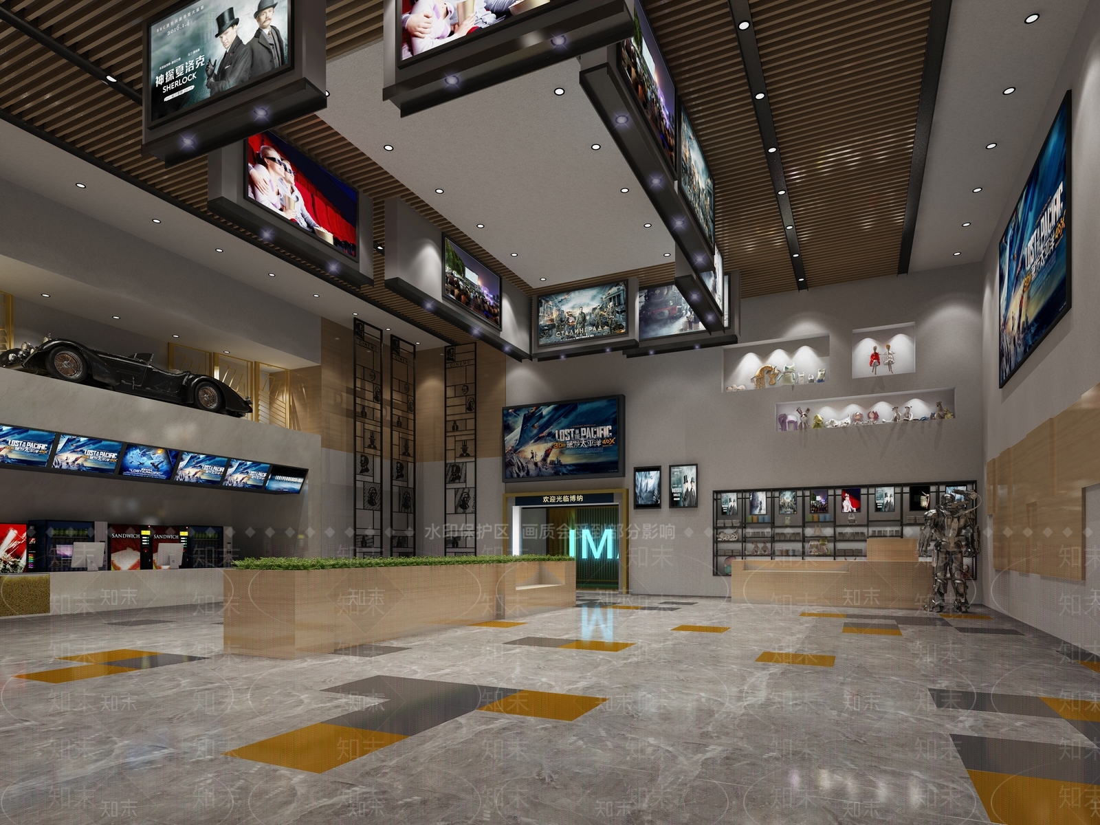 现代电影院3D模型下载【ID:1108303304】