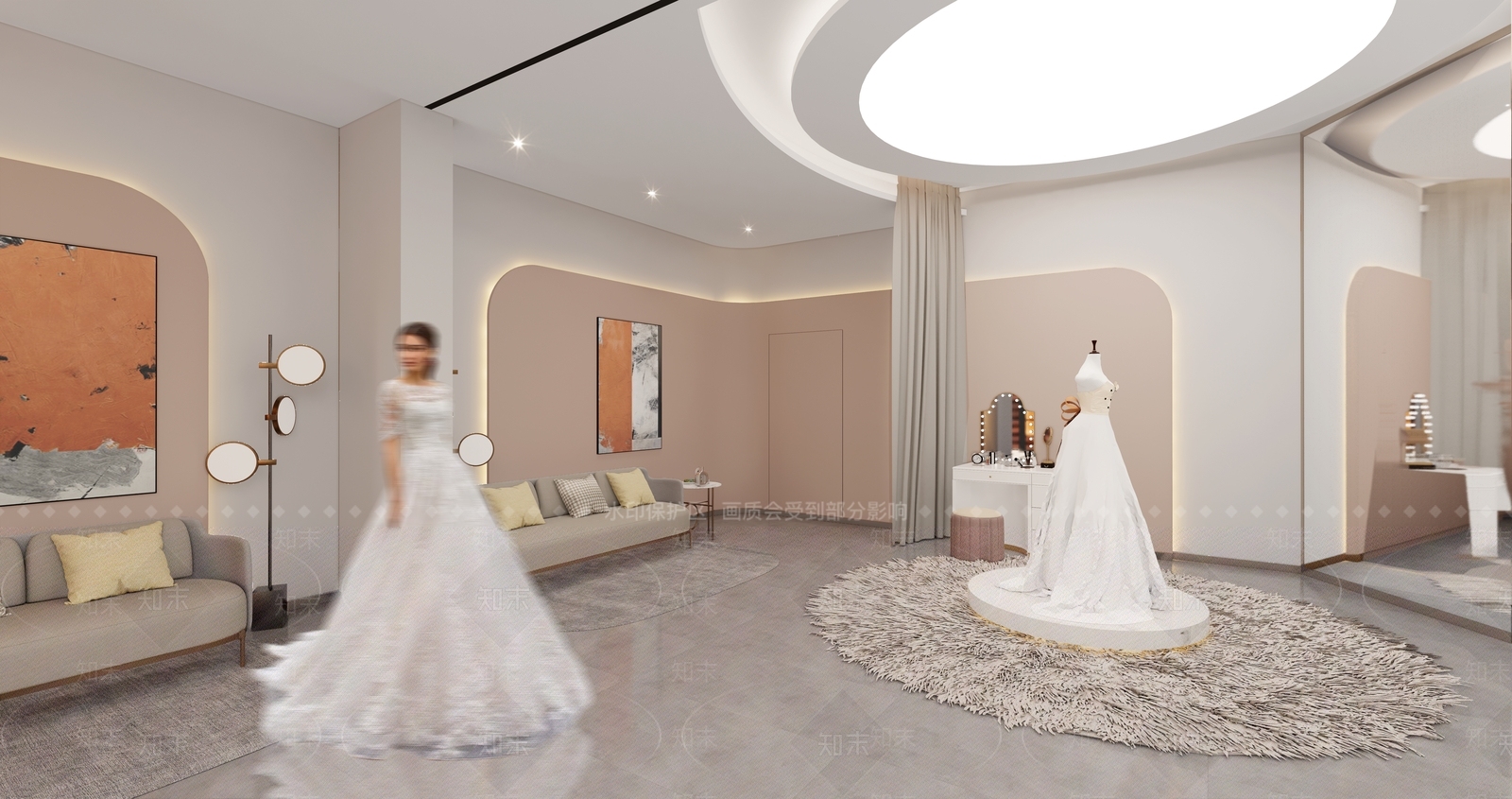 现代婚纱摄影店SU模型下载【ID:1108320357】