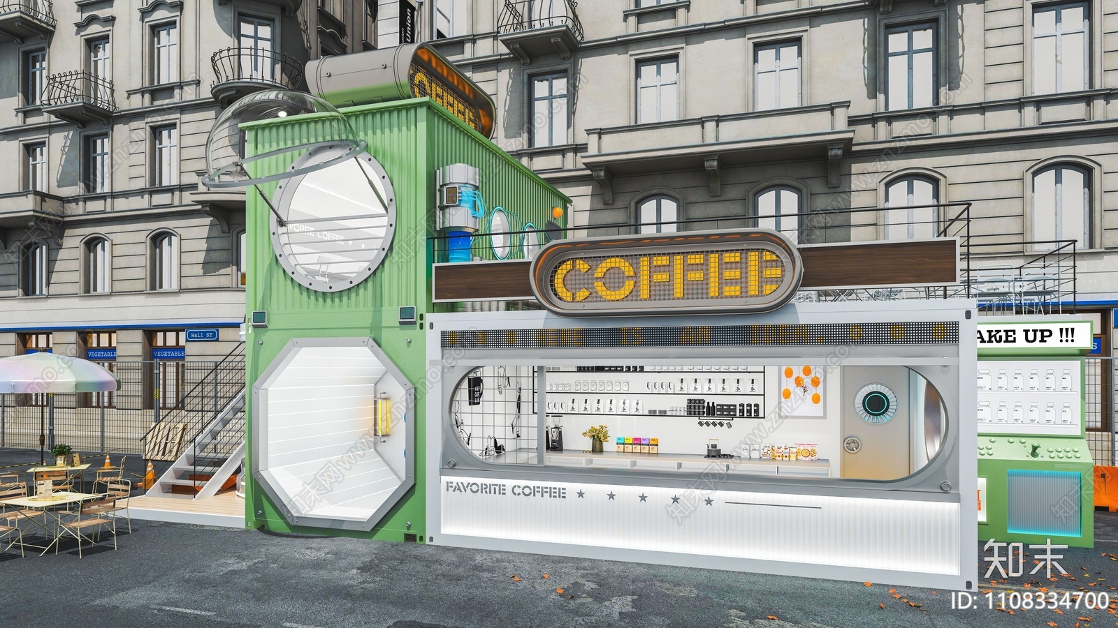 黄石创意集装箱咖啡厅建设