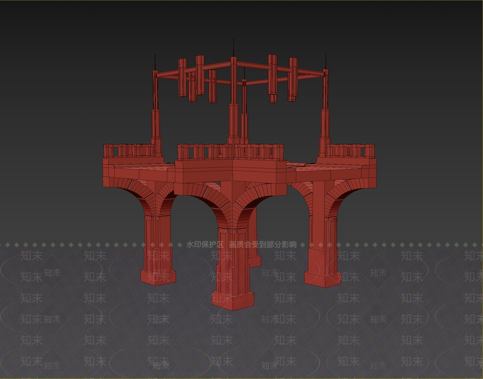 现代大桥3D模型下载【ID:1108338854】