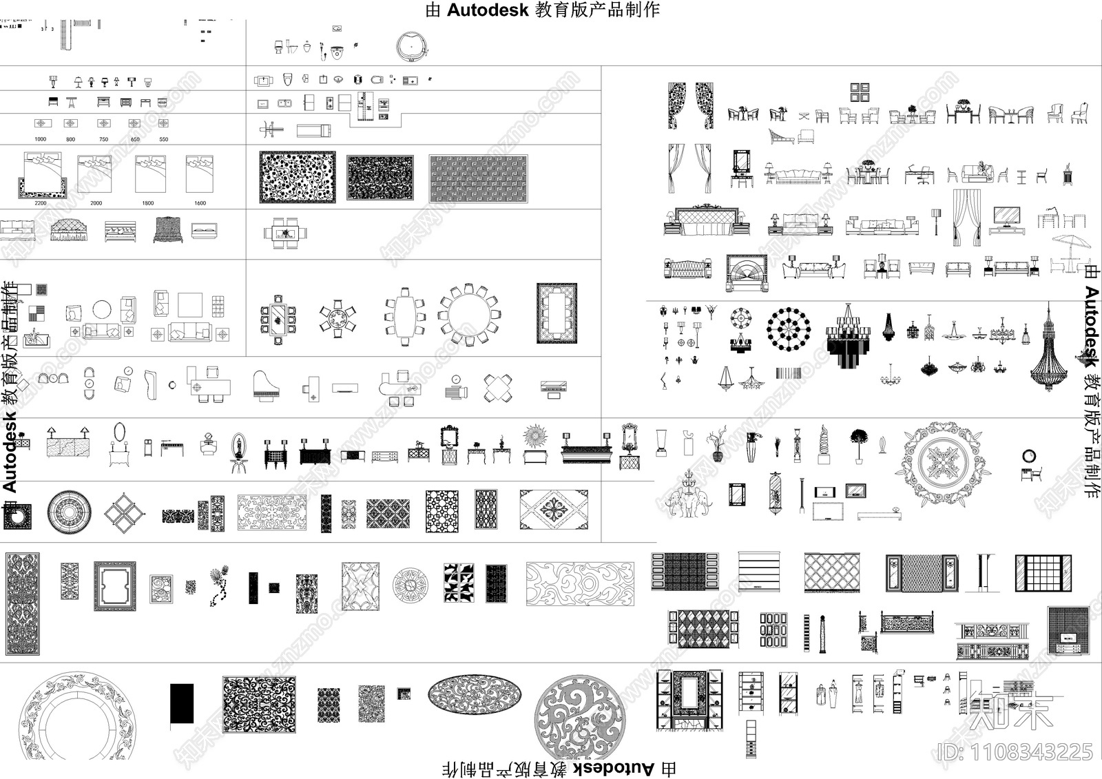 欧式门头图库施工图下载【ID:1108343225】