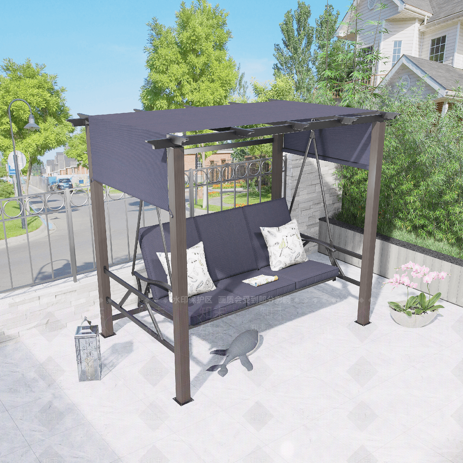 现代户外椅3D模型下载【ID:1108411280】
