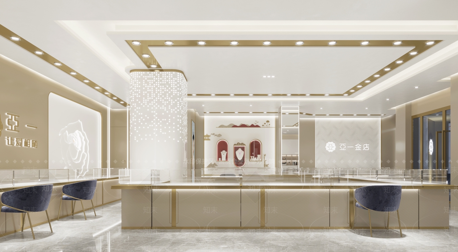 现代珠宝店3D模型下载【ID:1108351338】