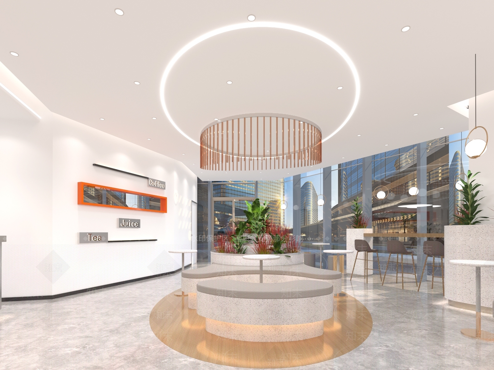 现代奶茶店3D模型下载【ID:1108371045】