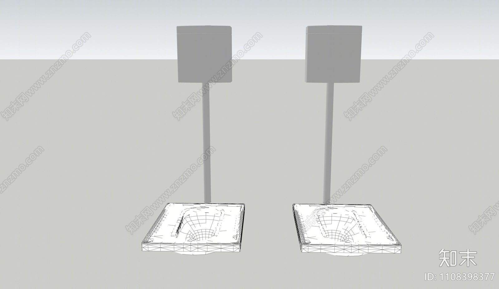 现代马桶SU模型下载【ID:1108398377】