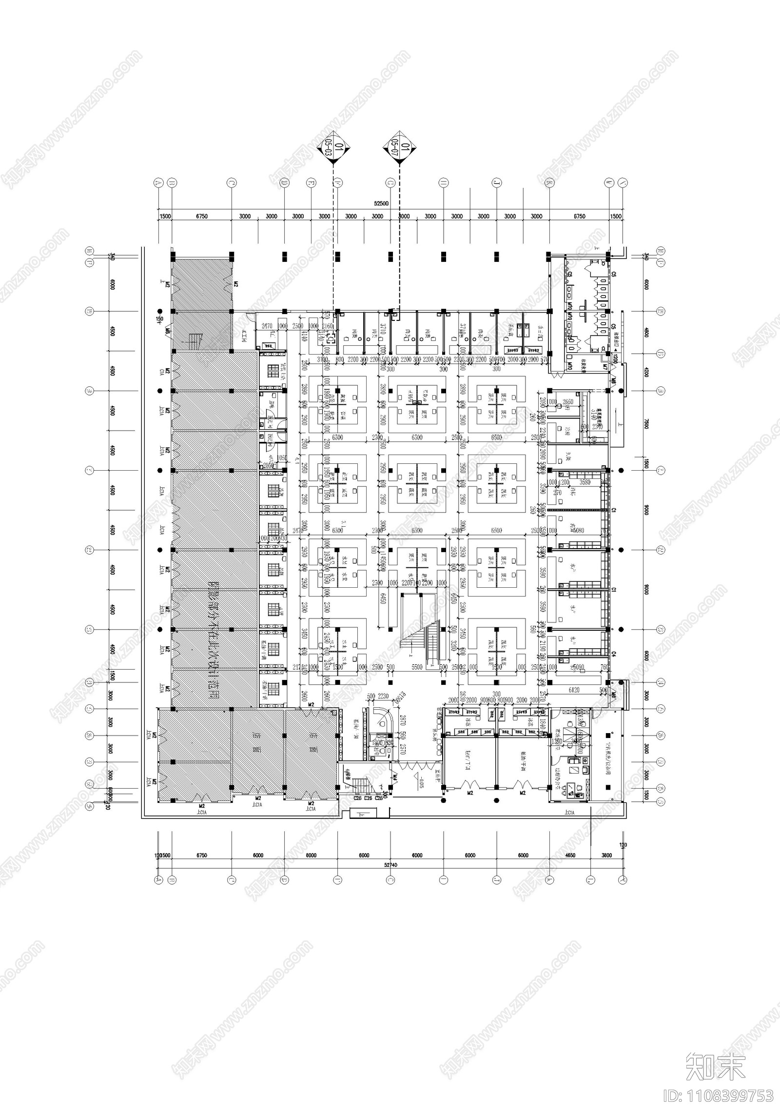 农贸市场施工图下载【ID:1108399753】