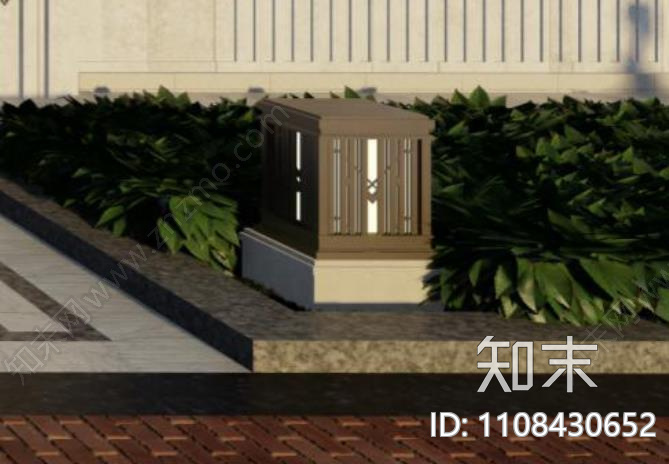 新中式爱景观特色格栅景观灯施工图cad施工图下载【ID:1108430652】