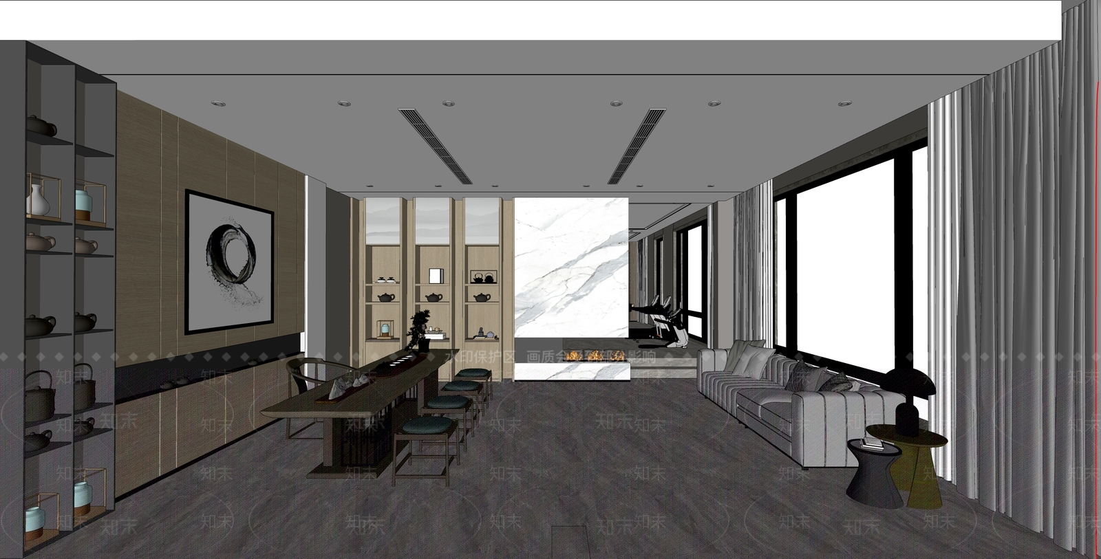 现代健身室SU模型下载【ID:1108434385】