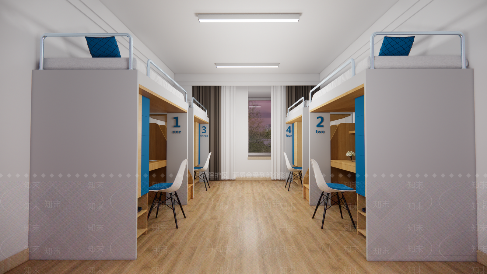 现代学生宿舍SU模型下载【ID:1108440490】