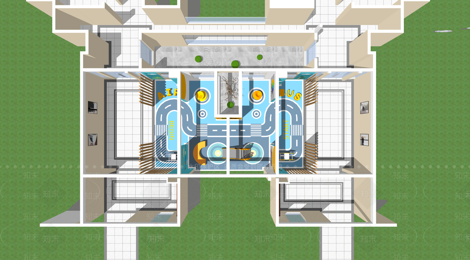 现代儿童活动空间SU模型下载【ID:1108443959】