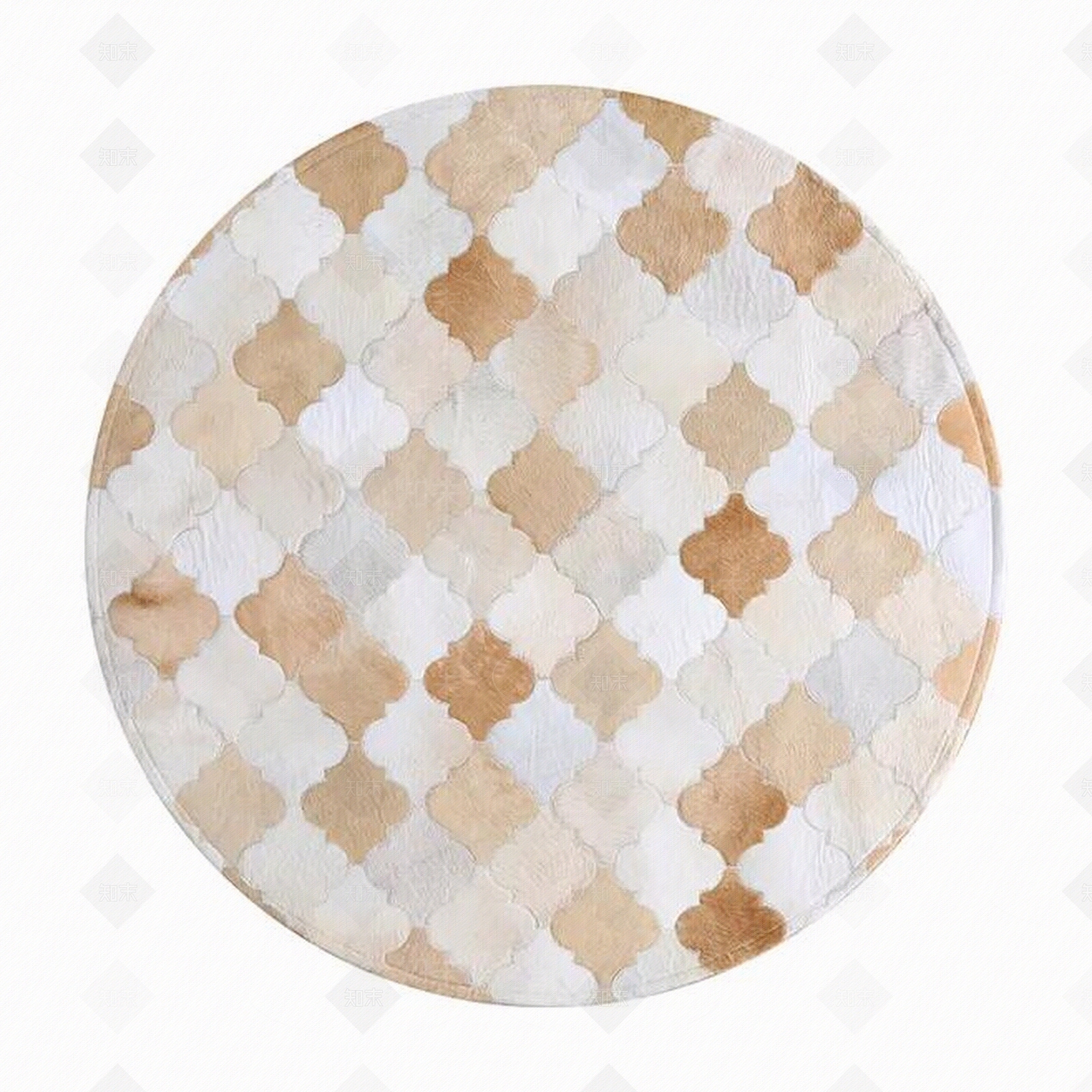 牛皮圆形地毯贴图下载【ID:1108450280】