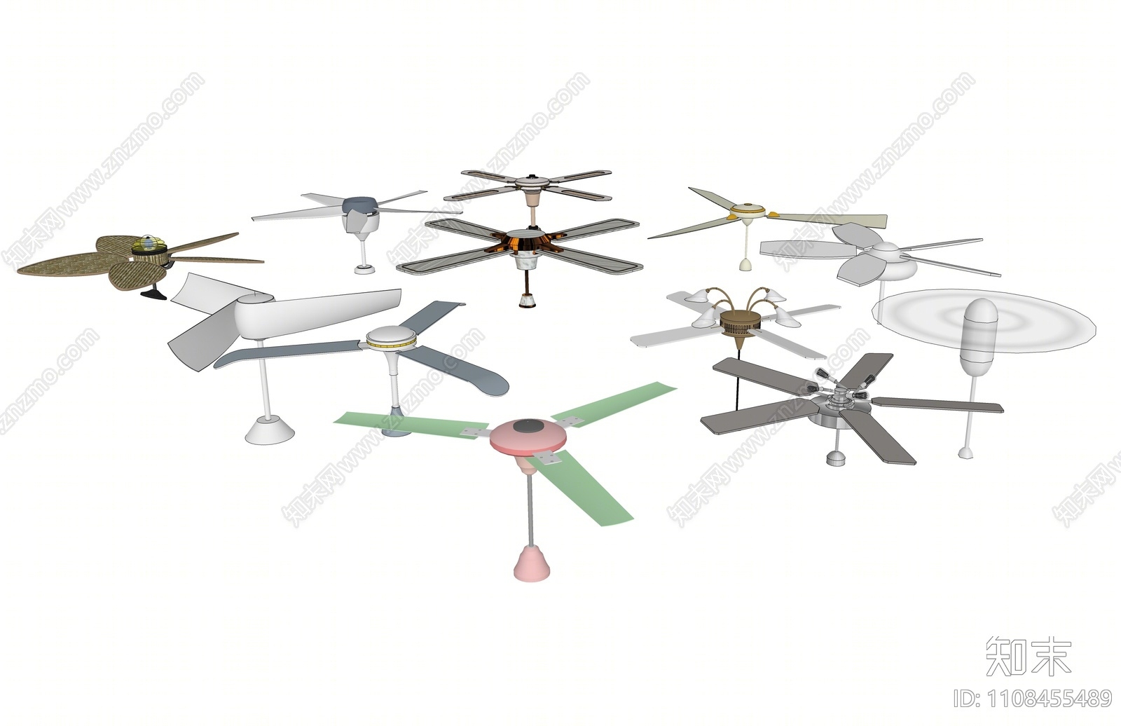 现代风扇SU模型下载【ID:1108455489】