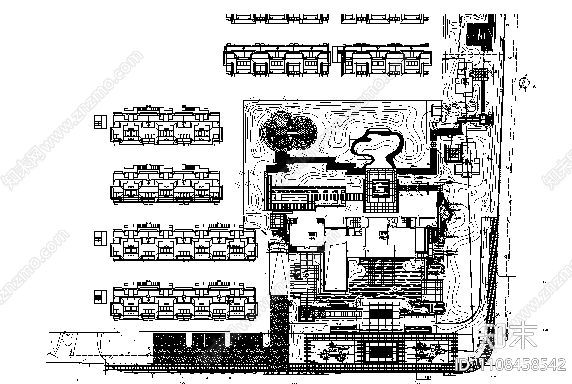 新中式cad施工图下载【ID:1108458542】