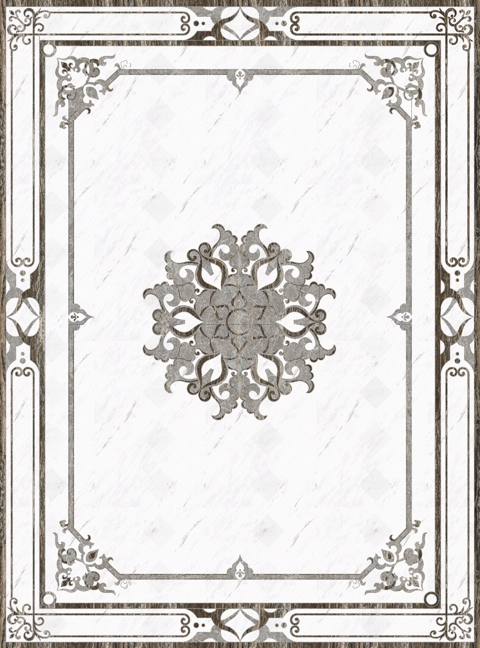 欧式地面大理石拼花贴图下载【ID:1108459474】