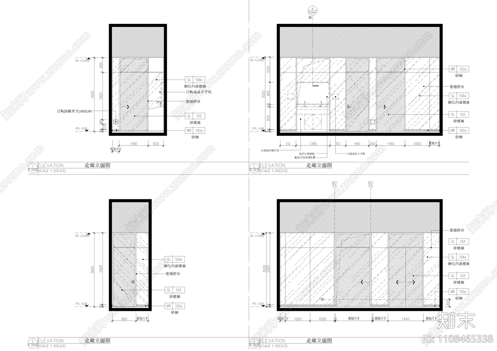 医院手术室cad施工图下载【ID:1108465338】