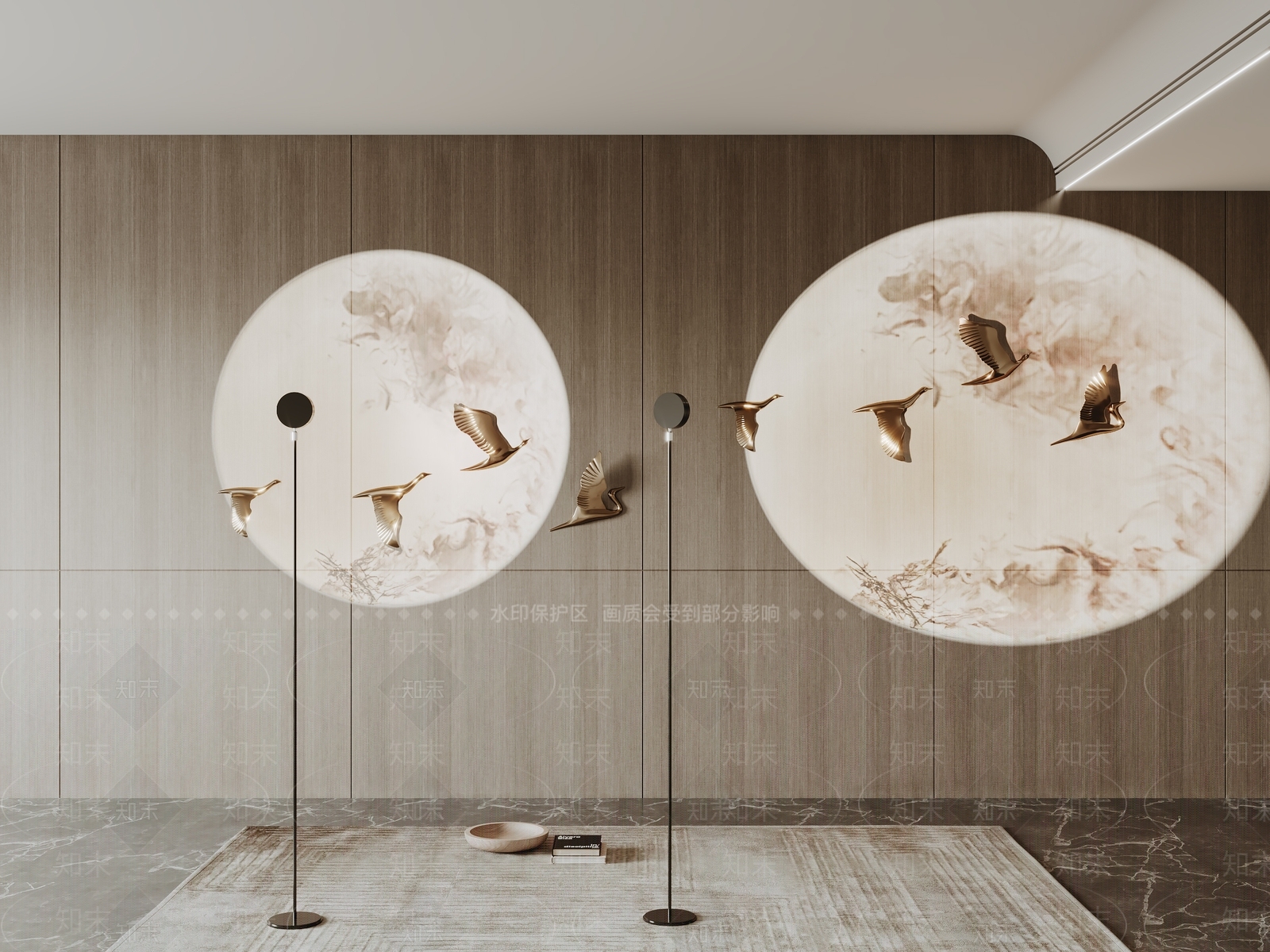 现代投影灯3D模型下载【ID:1108469631】