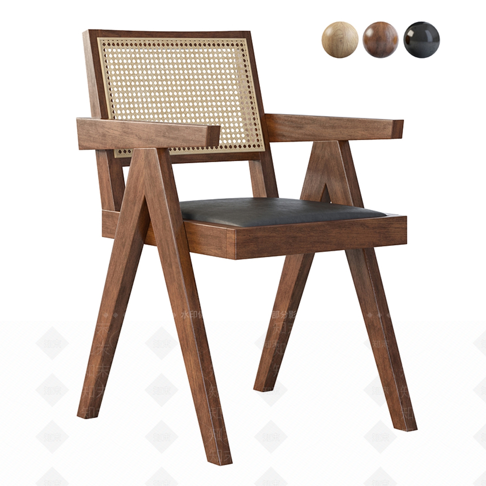 现代餐椅3D模型下载【ID:1108889346】