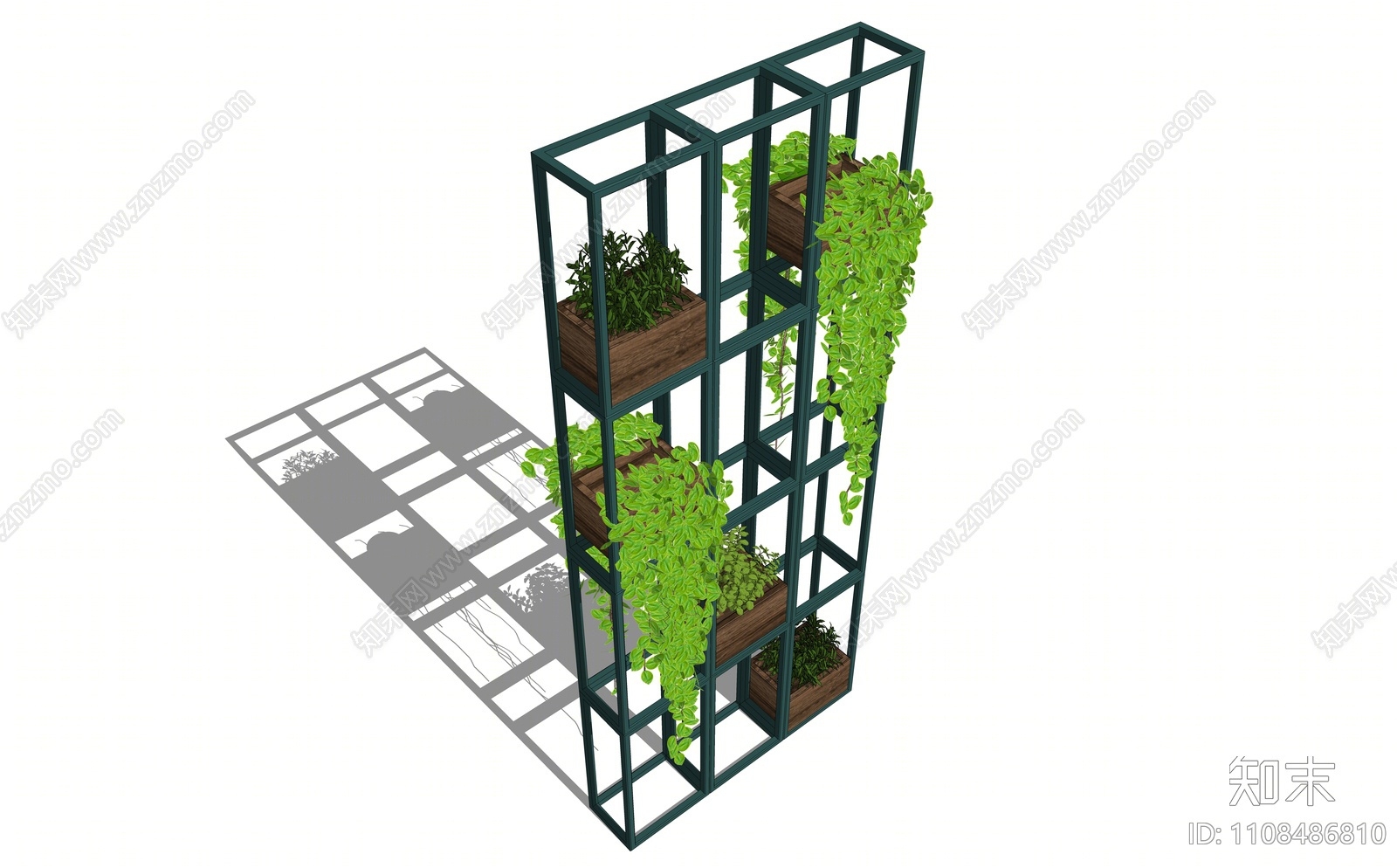 现代装饰架SU模型下载【ID:1108486810】