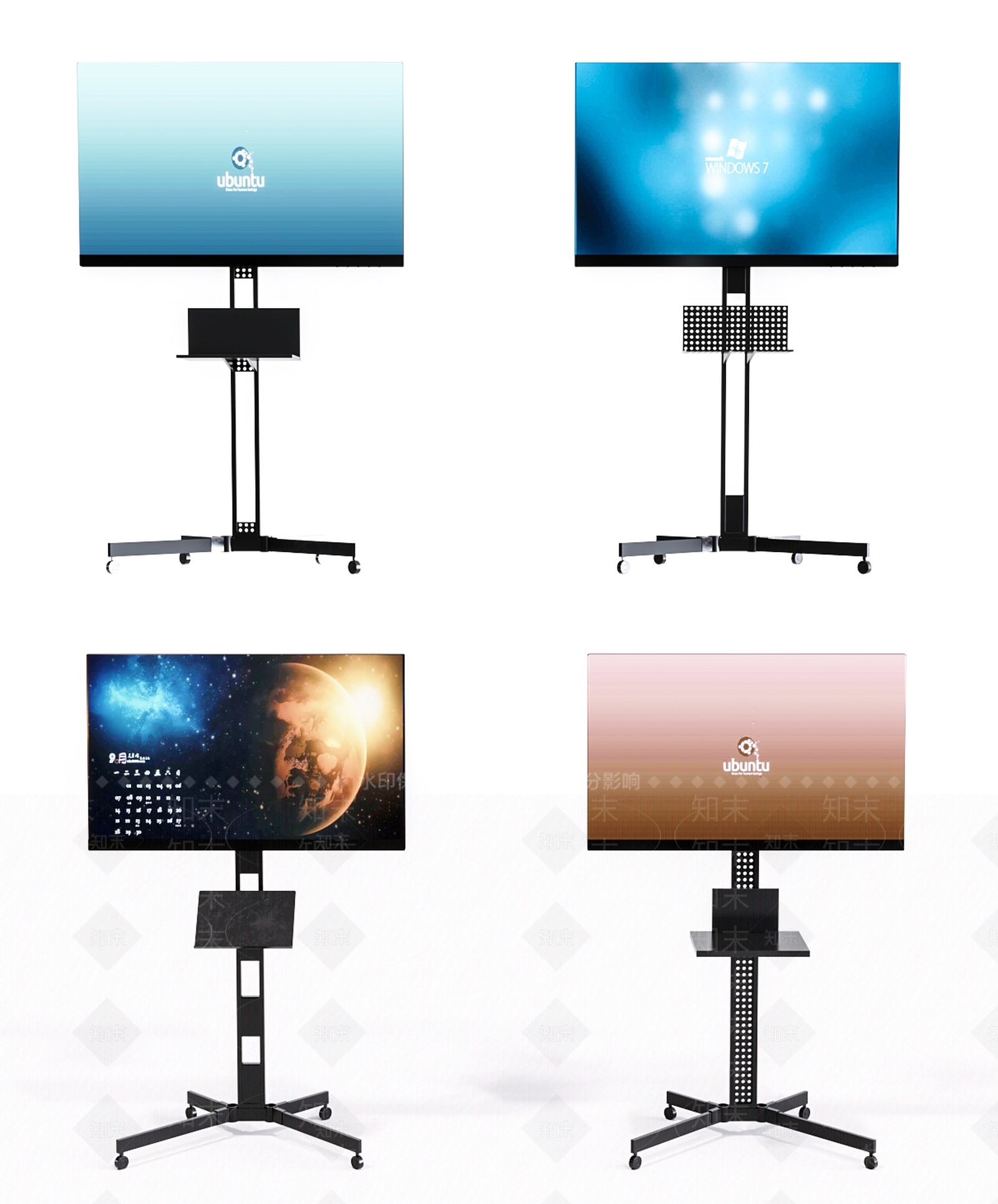 现代移动电视组合3D模型下载【ID:1108488657】