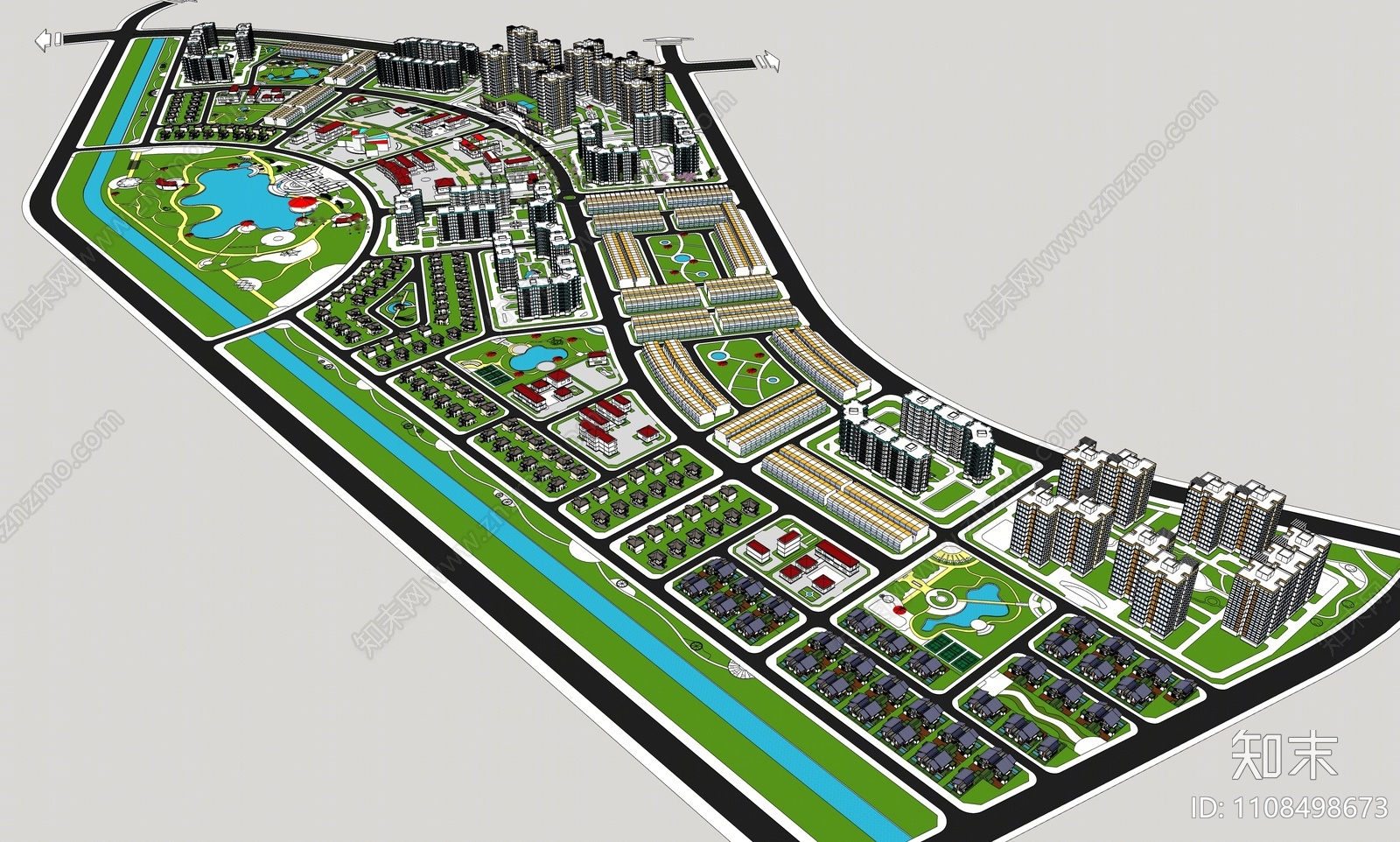 现代建模规划SU模型下载【ID:1108498673】